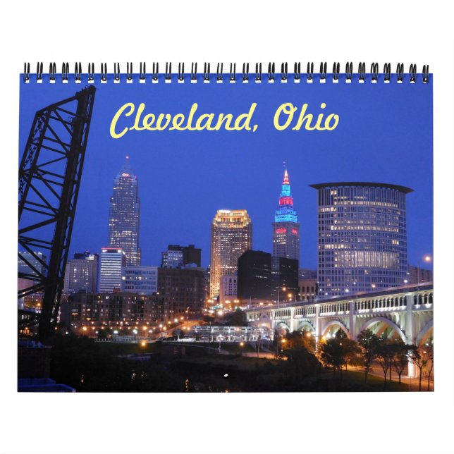Cleveland Ohio Skyline Calendar Kalender (Omslag)