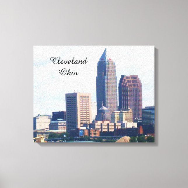 CLEVELAND OHIO SKYLINE canvas (Framsida)
