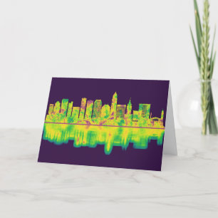 Cleveland Ohio Skyline Helgkort
