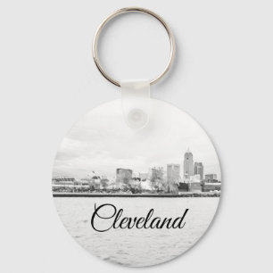 Cleveland Ohio Skyline Nyckelring