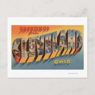 Cleveland, Ohio - Stora Brev Scenes 2 Vykort
