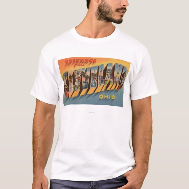 Cleveland Ohio - stora brevplatser 2 T Shirt (Framsida)