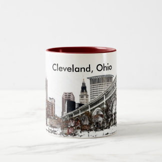 Cleveland Ohio Två-Tonad Mugg