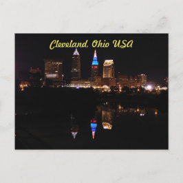 Cleveland, Ohio USA (River Reflection) Postcard Vykort