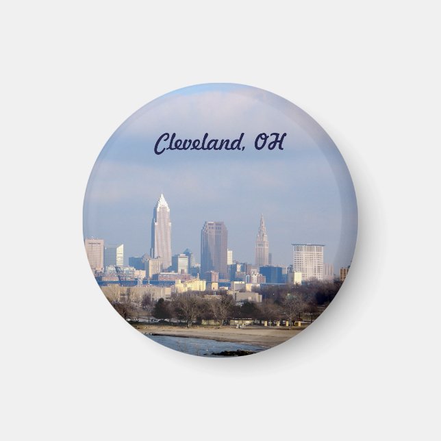 Cleveland, Ohio View (Edgewater)Magnet Magnet (Framsidan)