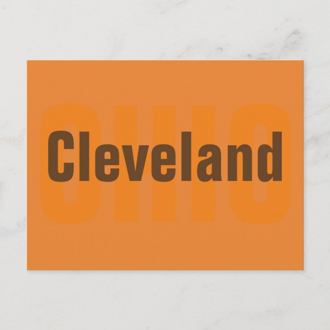 Cleveland, Ohio-vykort Vykort (Framsida)