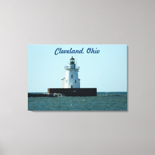 Cleveland, omformad arbetsyta för OH-fyr Canvastryck