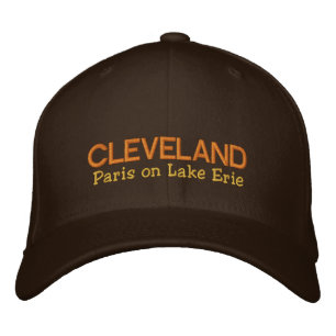 Cleveland, Paris på Sjö Erie Embroized Hat Broderad Keps
