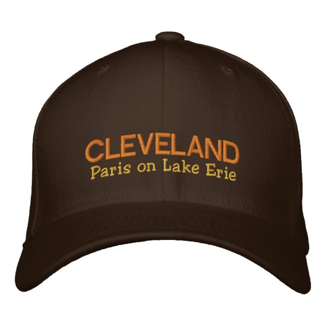 Cleveland, Paris på Sjö Erie Embroized Hat Broderad Keps (Framsida)