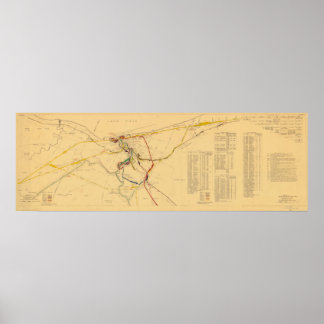 Cleveland Railways Unification Karta 1934 Poster