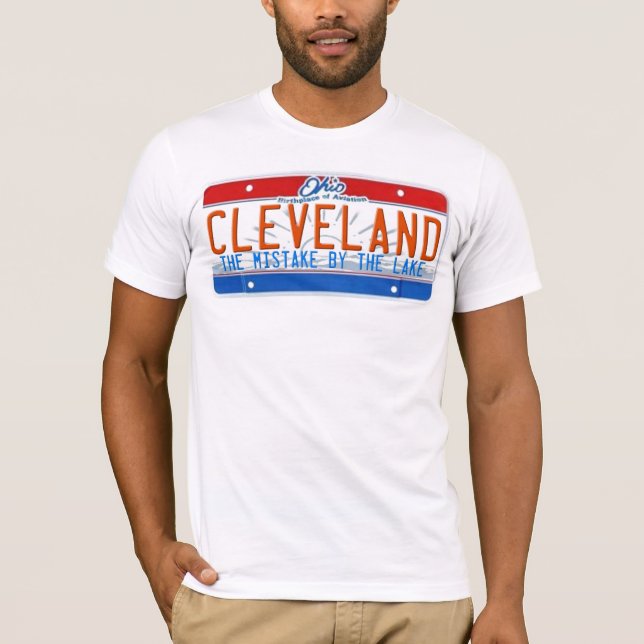 CLEVELAND REGISTRERINGSSKYLTSKJORTA TEE SHIRT (Framsida)