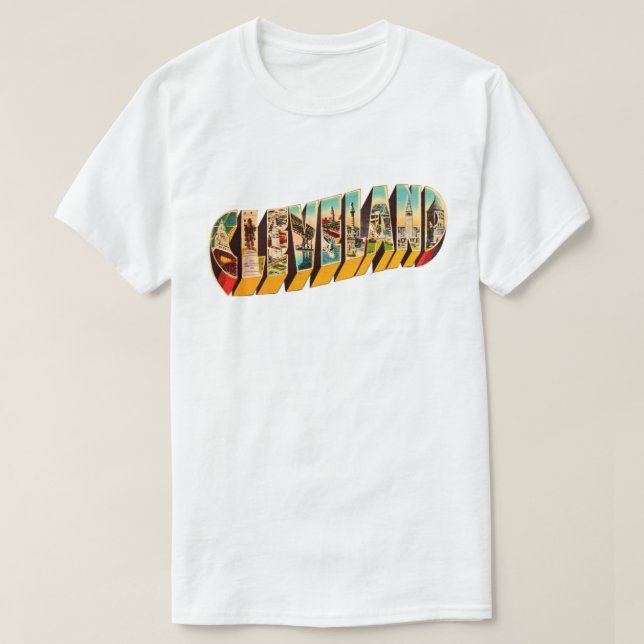 Cleveland Retro T-Shirt (Design framsida)