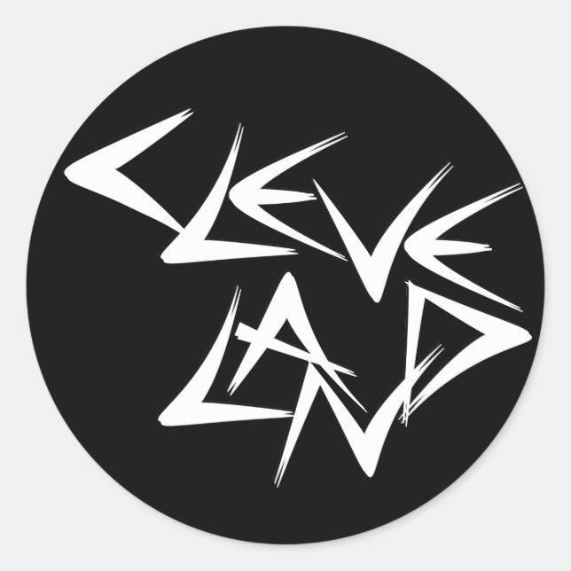 Cleveland Runt Klistermärke (Framsida)