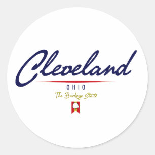 Cleveland skrivar runt klistermärke