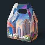 Cleveland Skyline Abstrakt Konst Presentaskar<br><div class="desc">Lägg till en modern touch till ditt evenemang med denna presentlåda som har abstrakt Cleveland skyline konst. Perfekt för bröllop,  fester eller företagspresenter.</div>