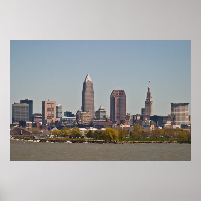 Cleveland Skyline i Vår Poster (Framsidan)
