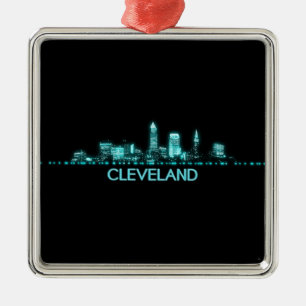 Cleveland Skyline Julgransprydnad Metall