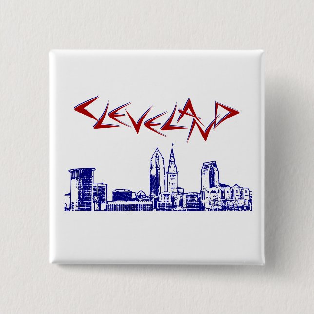 Cleveland Skyline Knapp (Framsida)