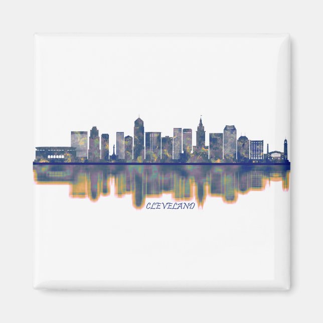 Cleveland Skyline Magnet (Framsidan)