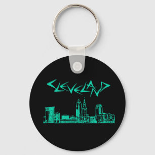 Cleveland Skyline Nyckelring