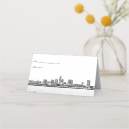 Cleveland Skyline Platskort Placeringskort