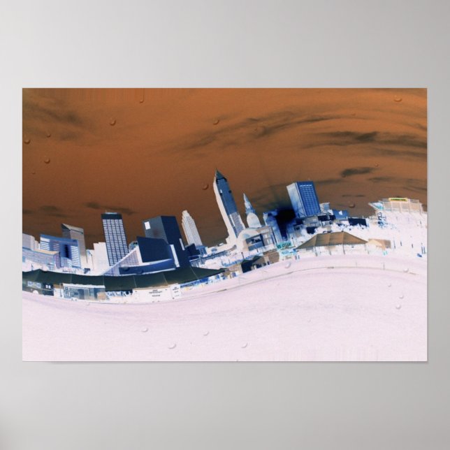 Cleveland Skyline Poster (Framsidan)