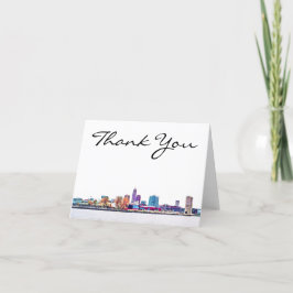 Cleveland Skyline Tacksamhetskort Tack Kort