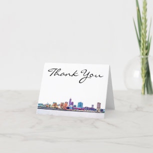 Cleveland Skyline Tacksamhetskort Tack Kort