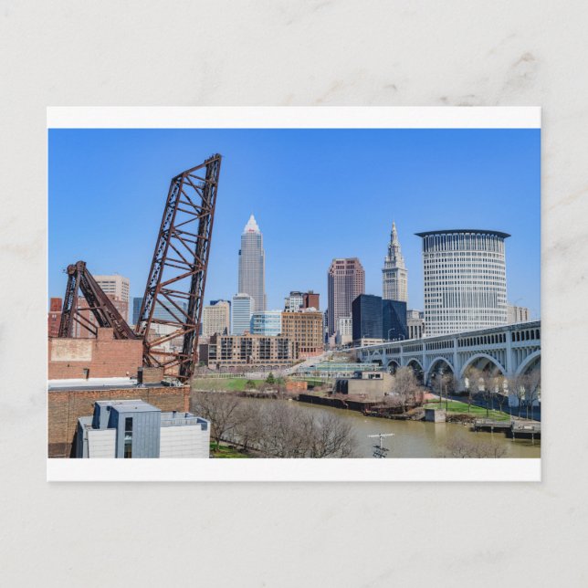 Cleveland Skyline Vykort (Framsida)