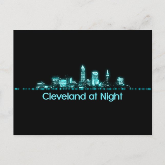 Cleveland Skyline Vykort (Framsida)