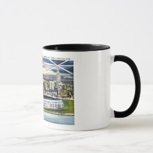 Cleveland stadionhorisont på skymningen, mugg