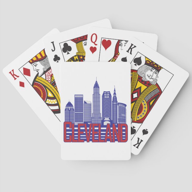 Cleveland stadsfärger casinokort (Baksidan)
