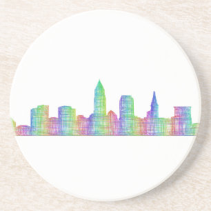 Cleveland stadshorisont underlägg