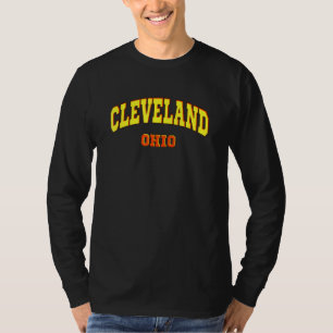 Cleveland State of Ohio Sporty Aesthetic Cleveland T Shirt