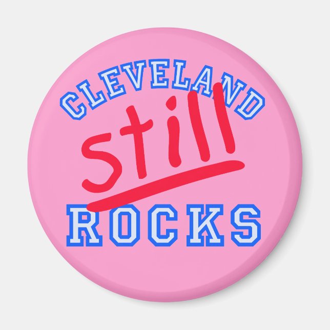 Cleveland still Sten T-shirts, Caps, Gifts Magnet (Framsidan)