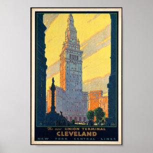 Cleveland Union Terminal Vintage affisch