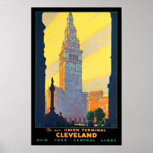 Cleveland vintage resor poster
