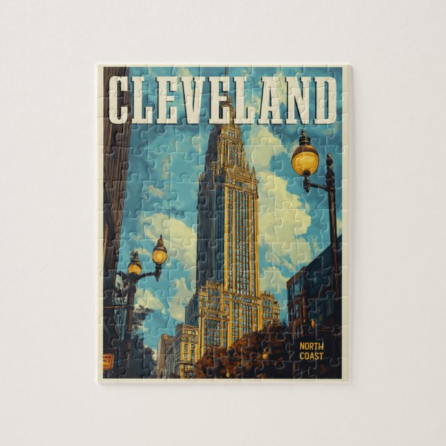 Cleveland Vintage resor Pussel (Vertikal)
