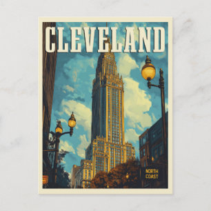 Cleveland Vintage resor Vykort