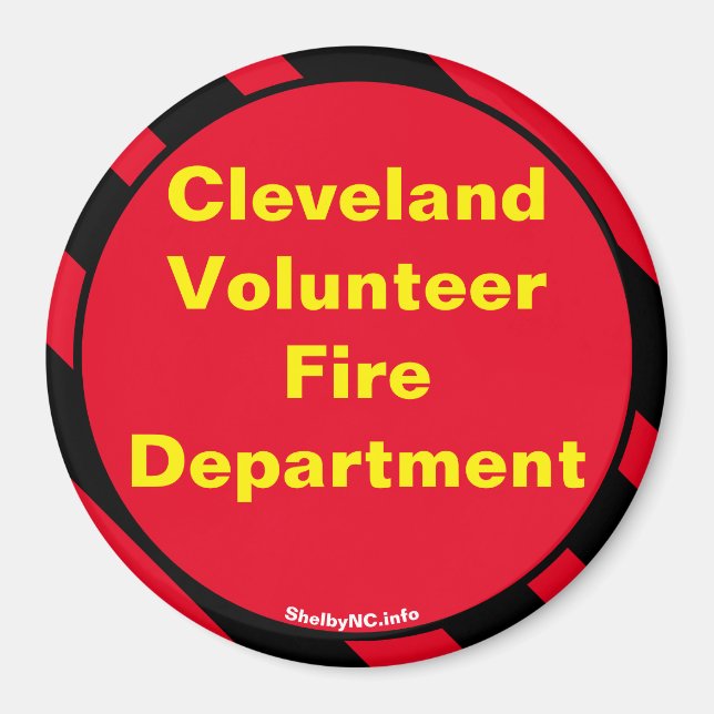 Cleveland Volunteer Fire Department Magnet (Framsidan)