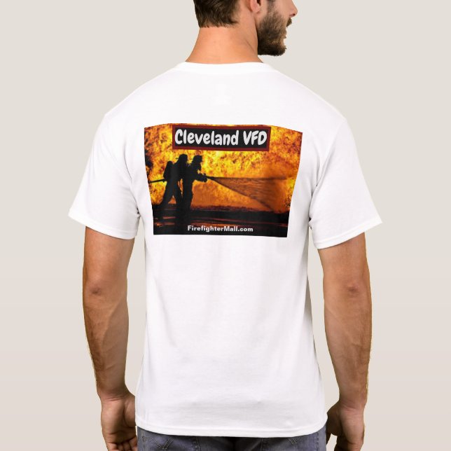 Cleveland Volunteer Fire Department T-Shirt (Baksida)