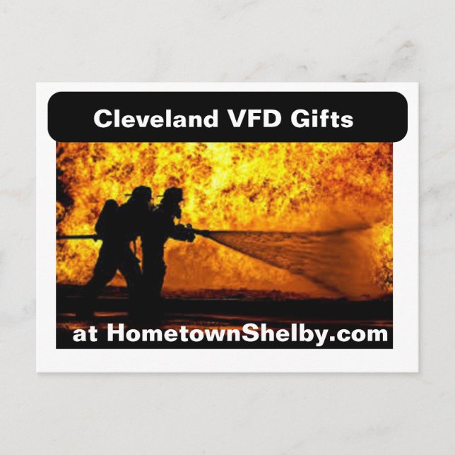 Cleveland Volunteer Fire Department-vykort Vykort (Framsida)