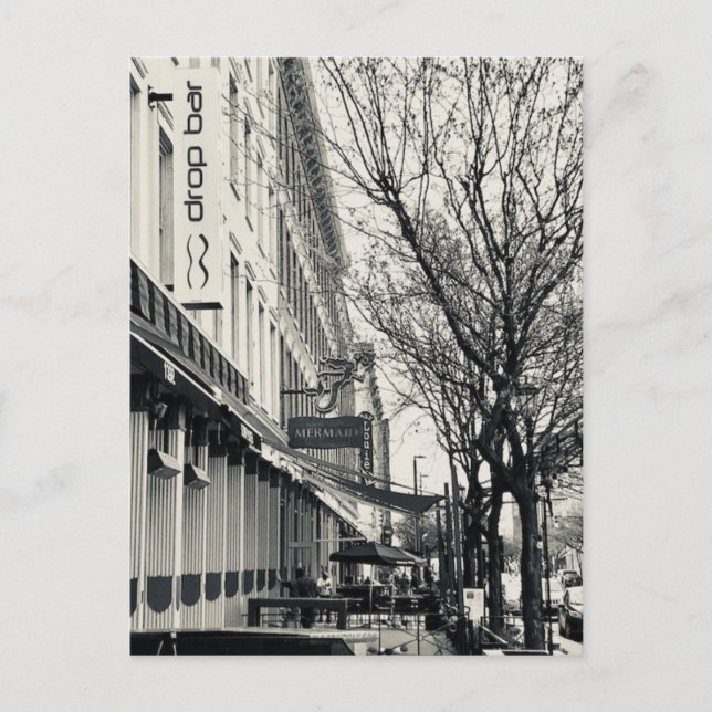 "Cleveland Warehouse District Street Scene"-kort Vykort (Framsida)