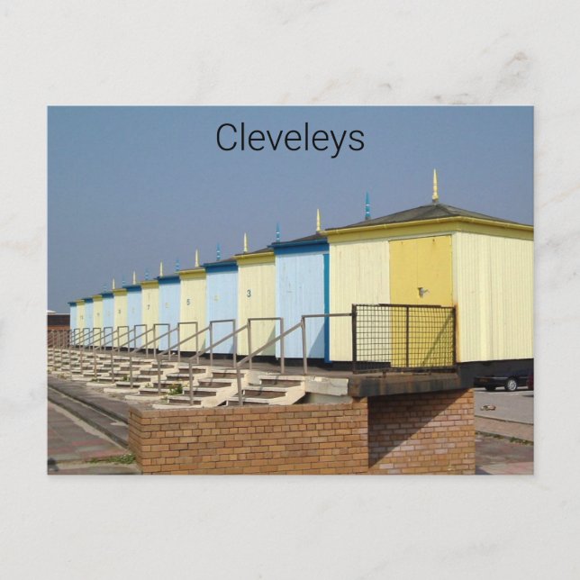 Cleveleys strandstugor 2005 vykort (Framsida)