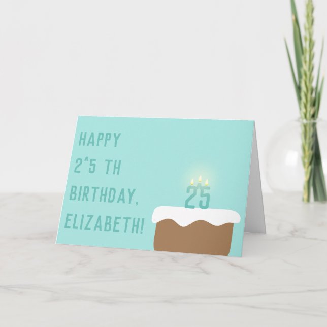 Clever 32:a födelsedagen 2^5 Exponentiella kummell Kort (Framsida)