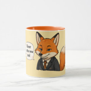 Clever är det nya coola ☕ Roligt citat för kaffe Mugg