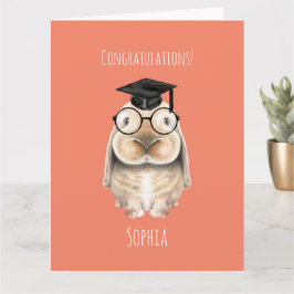 Clever Bunny Personlig Studenten-kort Kort