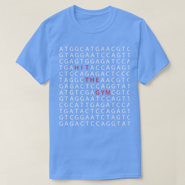 Clever DNA GYM Mönster T Shirt (Design framsida)