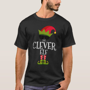Clever Elf Costume Matching Family Group Chris T Shirt