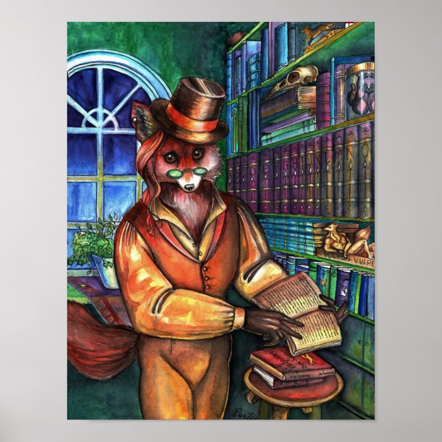Clever Fox av Portia St. Luke Poster (Framsidan)
